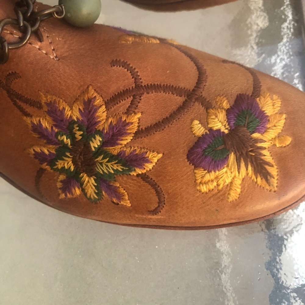 Anthropologie AREA FORTE Italian Embroidered Leather Boots NEW - Picture 6 of 15